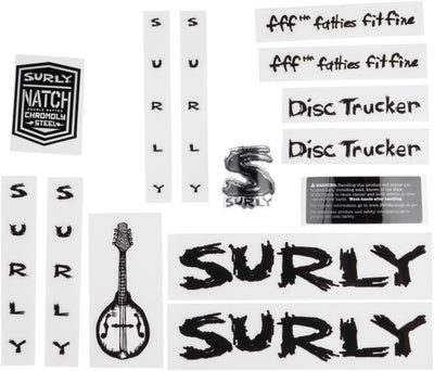 Surly Disc Trucker Decal Set Black