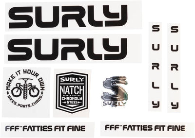 Surly Intergalactic Decal Set Black