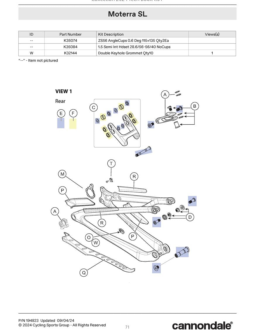 Moterra SL Spares 2