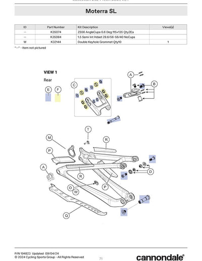 Moterra SL Spares 2