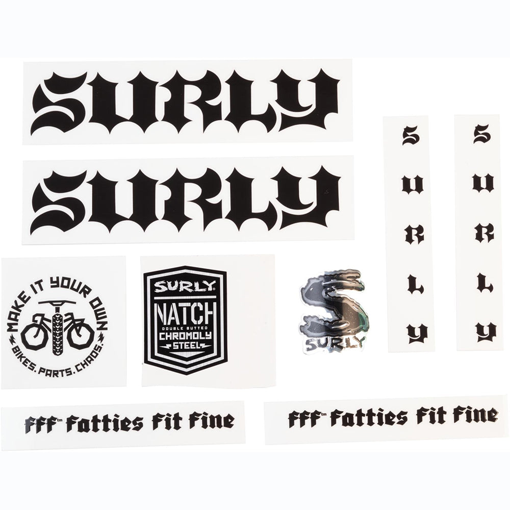 Surly Born To Lose Decal Set Black 
