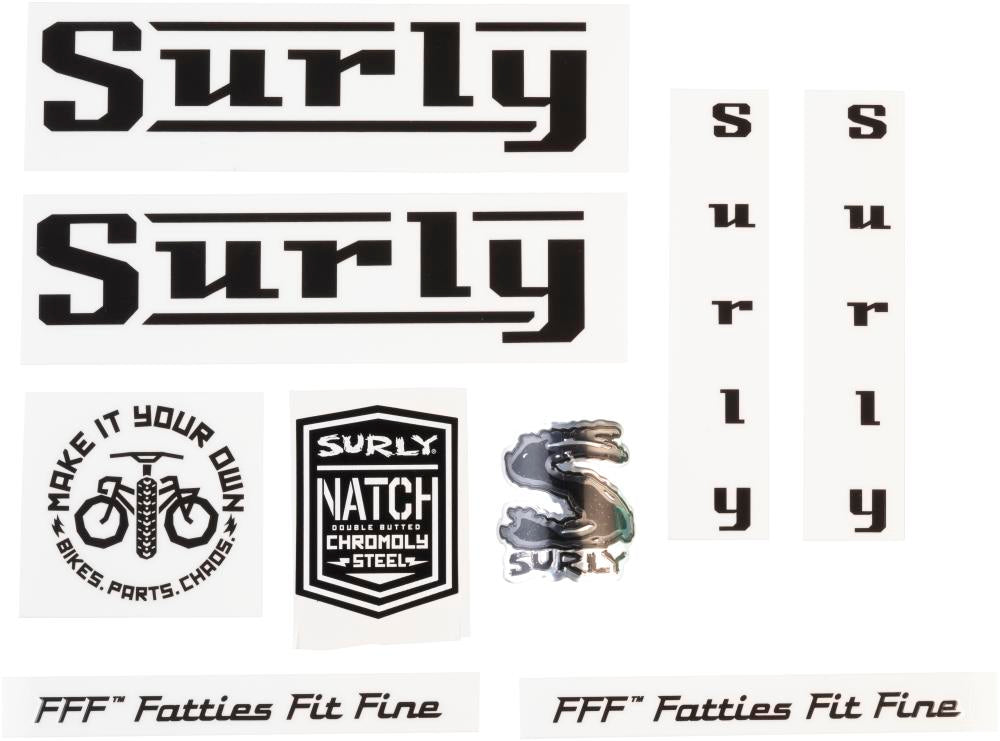 Surly Pacer Decal Set Black