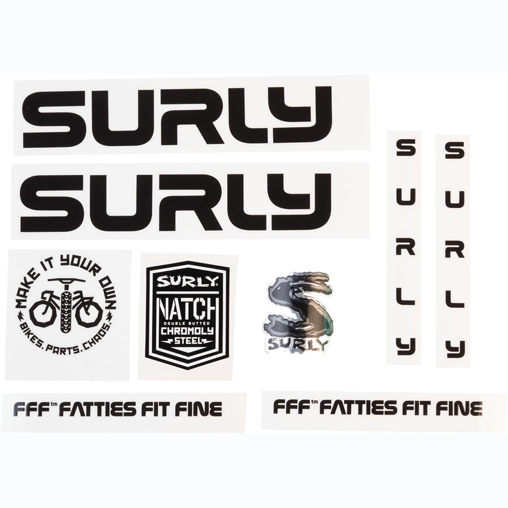 Surly Intergalactic Decal Set Black 
