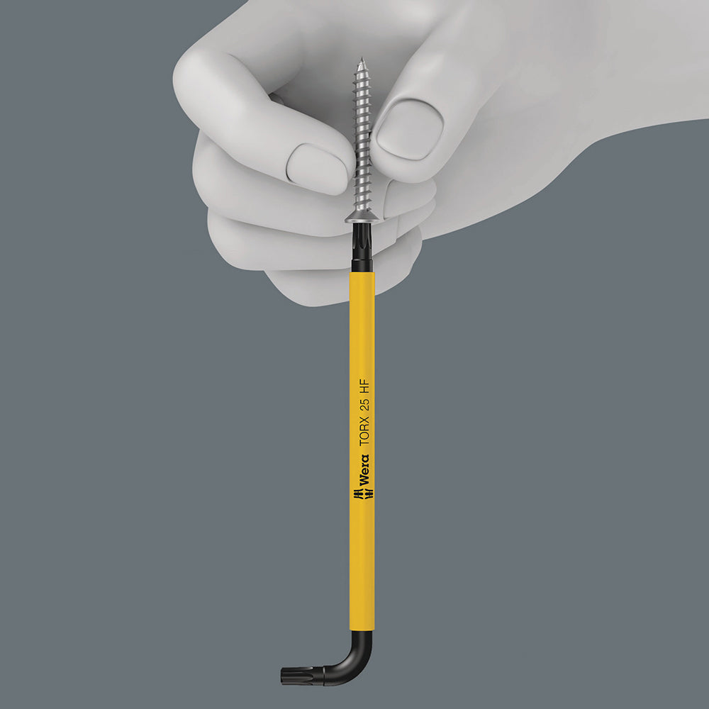 The HF tools are ideal because they feature an optimised geometry of the original TORX profile. The wedging forces resulting from the surface pressure between the drive tip and the screw profile
